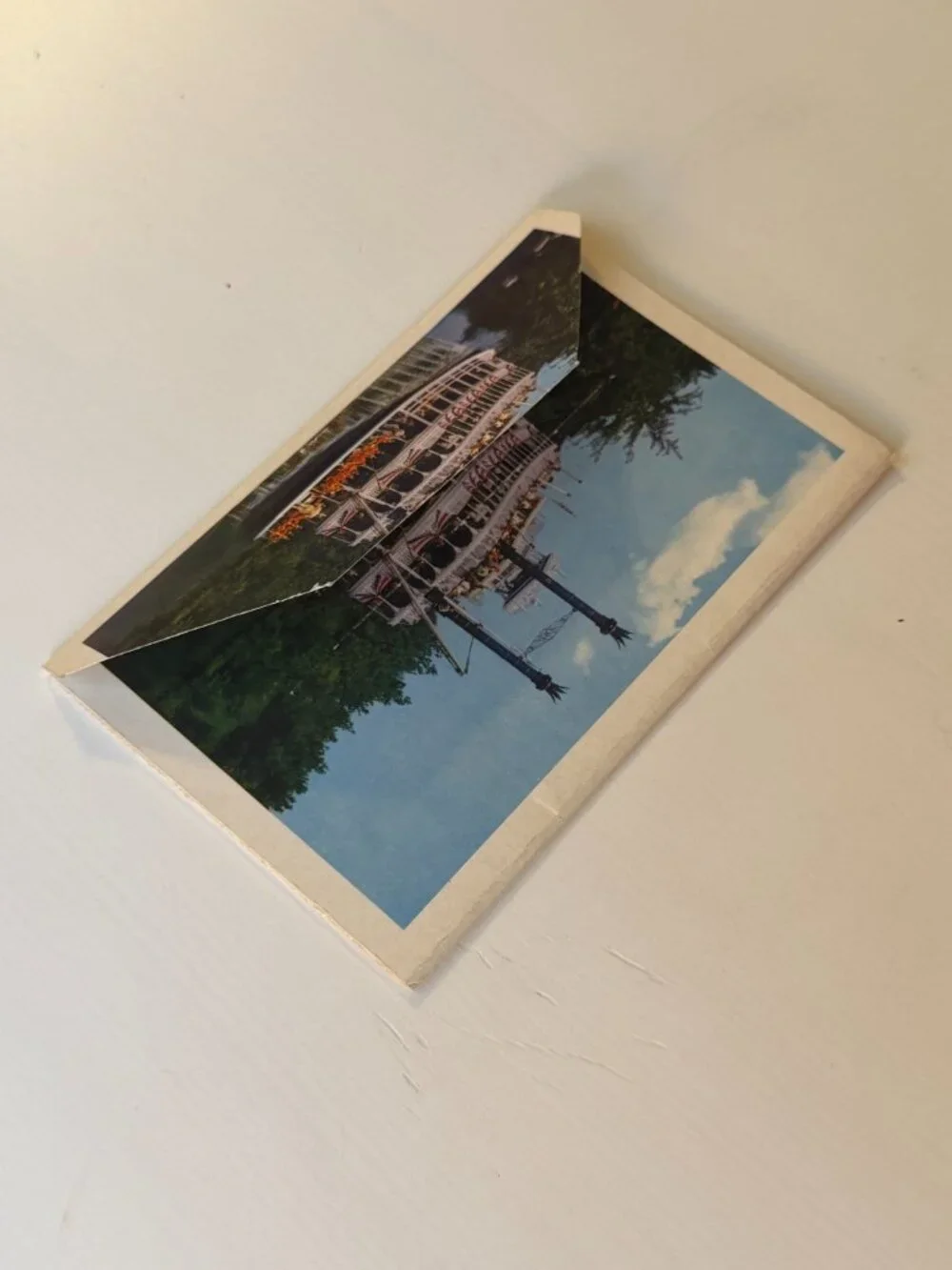 Vintage 1960s Disneyland Frontierland Fold-out Postcard Booklet